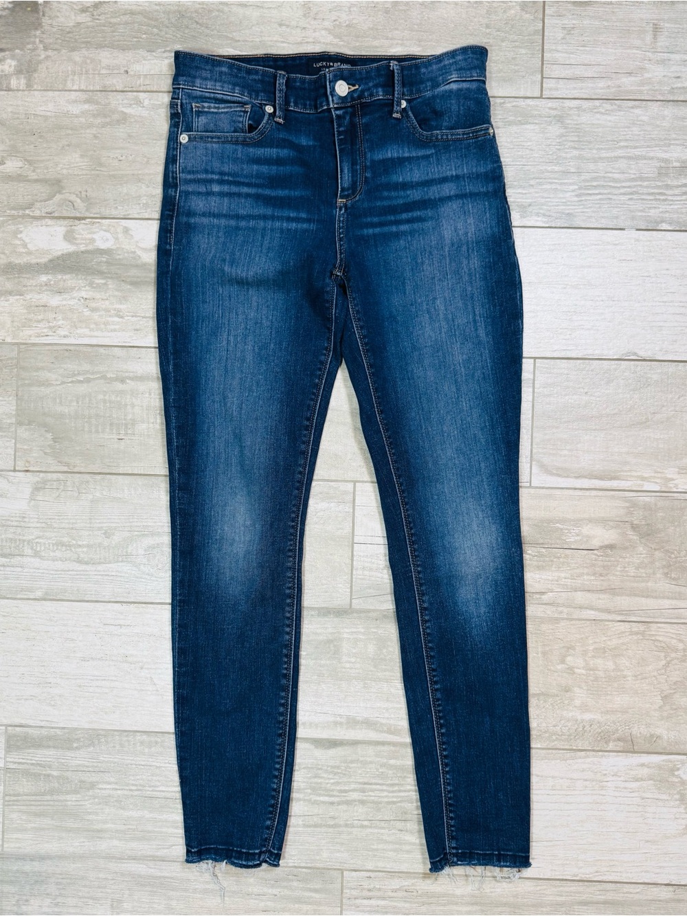 Lucky Brand Dark Blue Skinny Mid Rise Ava Jeans Size 4/27
